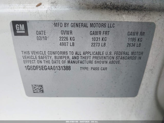 2010 CADILLAC CTS 1G6DF5EG4A0131388 Photo 8