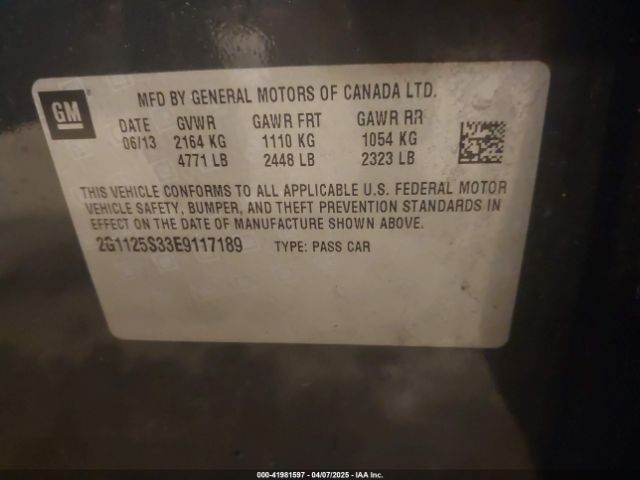 2G1125S33E9117189 Chevrolet Impala 2lt
