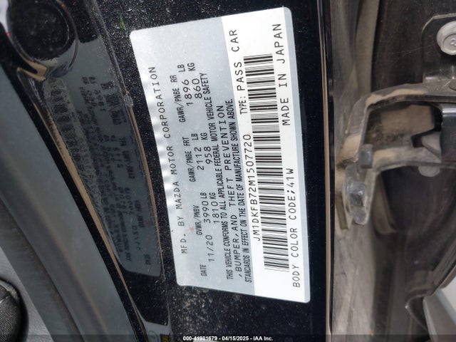 JM1DKFB72M1507720 Mazda Cx-3 Sport
