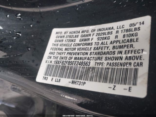 19XFB2F85EE248563 Honda CIVIC EX