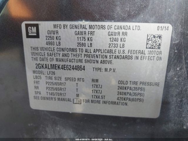 2GKALMEK4E6244864 GMC Terrain Sle-1