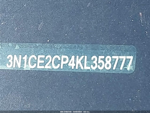 3N1CE2CP4KL358777 Nissan Versa Note Sv