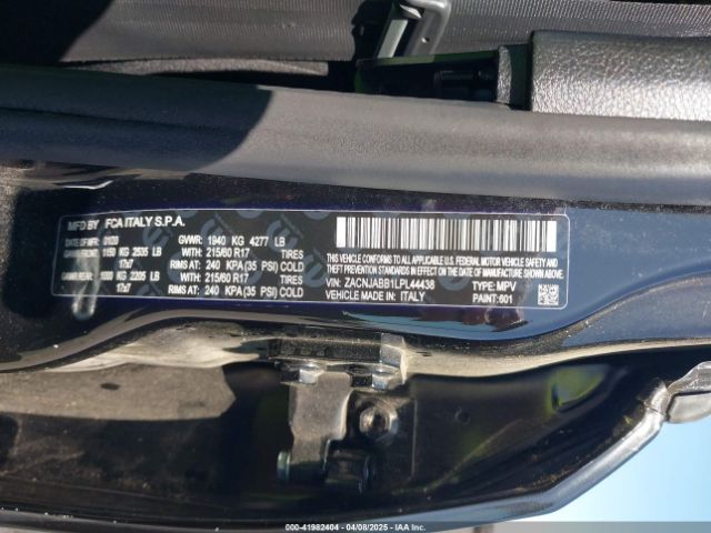 2020 JEEP RENEGADE ZACNJABB1LPL44438 Photo 8