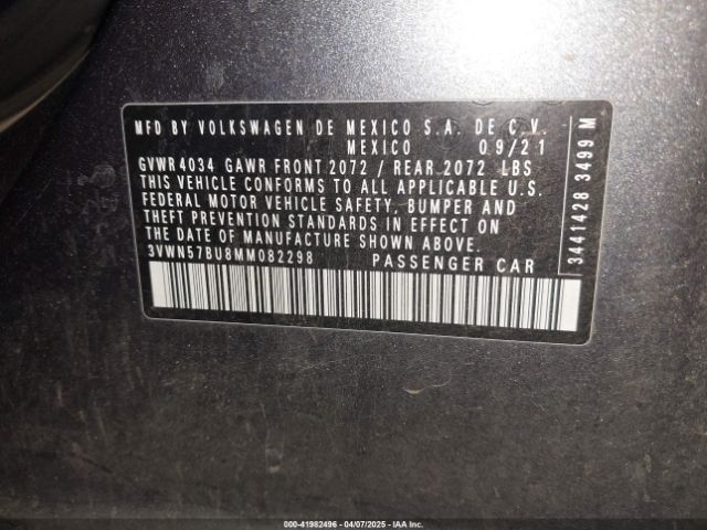 3VWN57BU8MM082298 Volkswagen Jetta 1.4t R-line/1.4t S