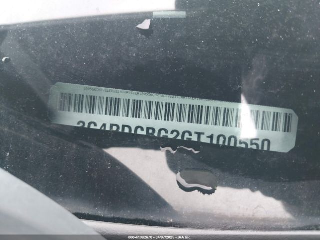 3C4PDCBG2GT100550 Dodge Journey Sxt