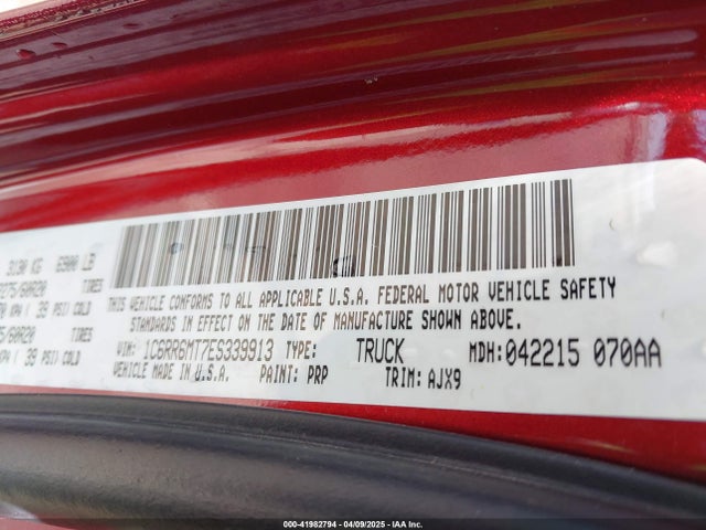 1C6RR6MT7ES339913 RAM 1500 Sport