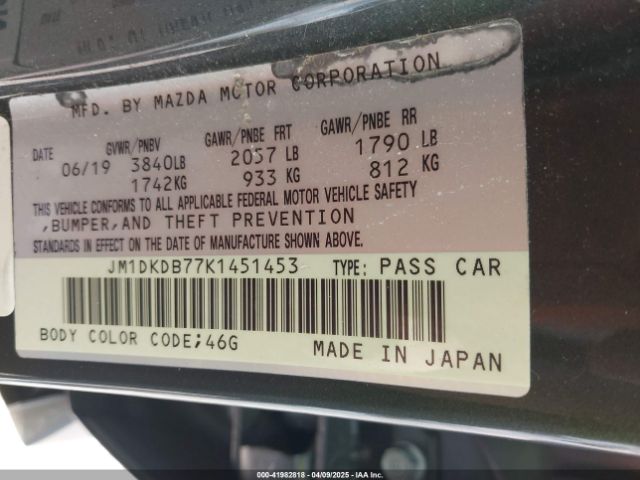 JM1DKDB77K1451453 Mazda Cx-3 Sport