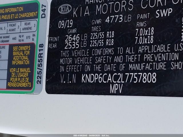 KNDP6CAC2L7757808 KIA SPORTAGE S