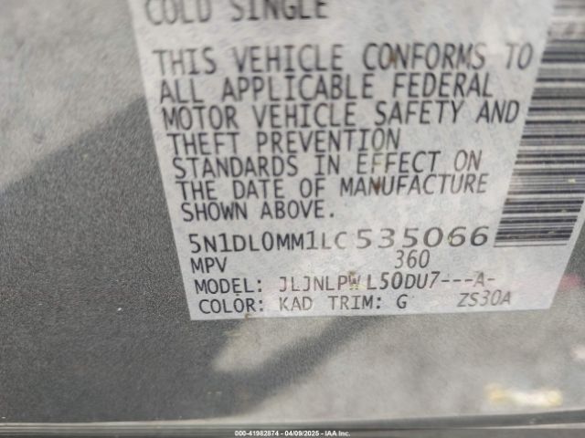 5N1DL0MM1LC535066 Infiniti Qx60 Pure Awd