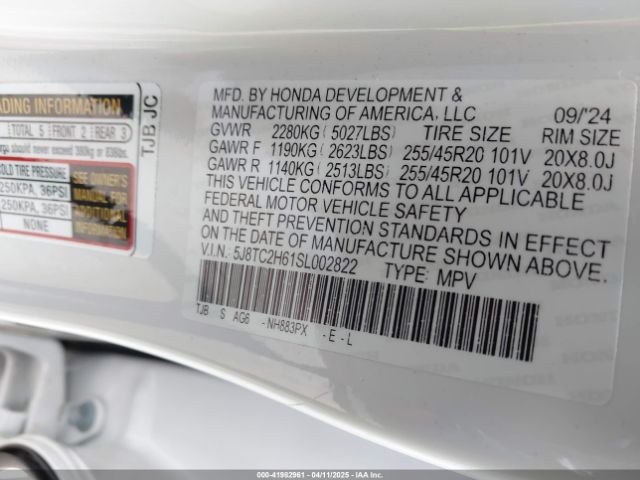 5J8TC2H61SL002822 Acura Rdx A-spec Package