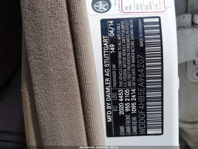 WDDGF4HB5EA964207 Mercedes-Benz C 250 Luxury/sport