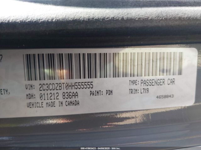 2C3CDZBT0HH555555 Dodge Challenger R/t