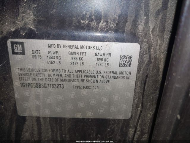 1G1PG5SB3G7163273 Chevrolet Cruze Limited Ltz Auto