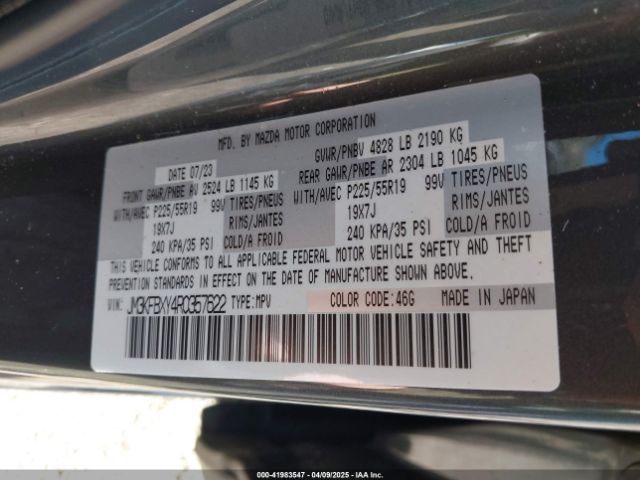 JM3KFBXY4R0357622 Mazda Cx-5 2.5 Turbo Signature