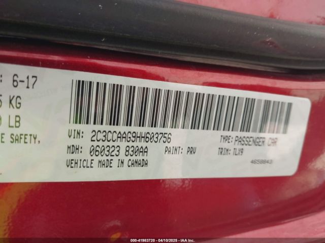 2C3CCAAG9HH603756 Chrysler 300 Limited