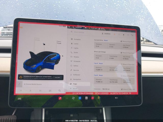 5YJ3E1EB4JF094496 Tesla Model 3 Long Range/performance