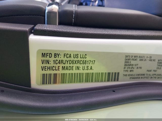 2024 JEEP GRAND CHEROKEE 4XE 1C4RJYD6XRC681717 Photo 8