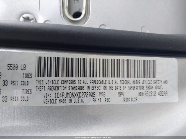 2019 JEEP CHEROKEE 1C4PJMDNXKD272009 Photo 8