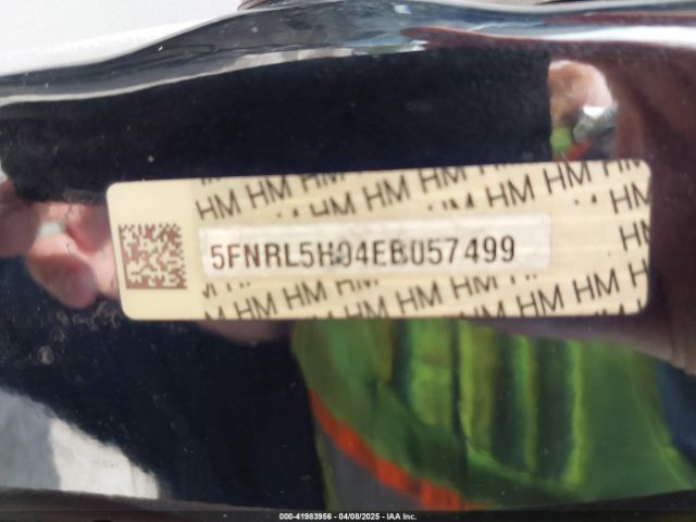 5FNRL5H94EB057499 Honda Odyssey Touring/touring Elite