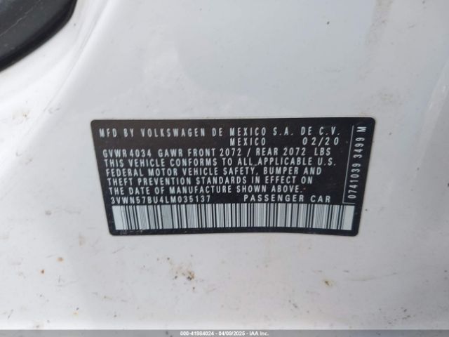 2020 VOLKSWAGEN JETTA 3VWN57BU4LM035137 Photo 8