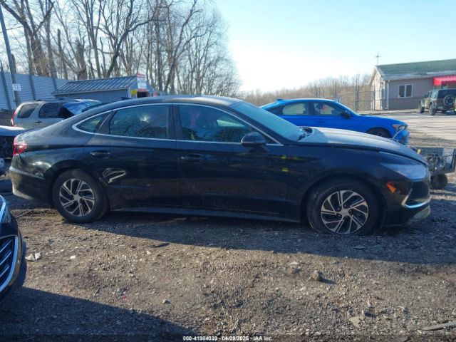 KMHL24JJ5NA041548 Hyundai Sonata Hybrid Blue