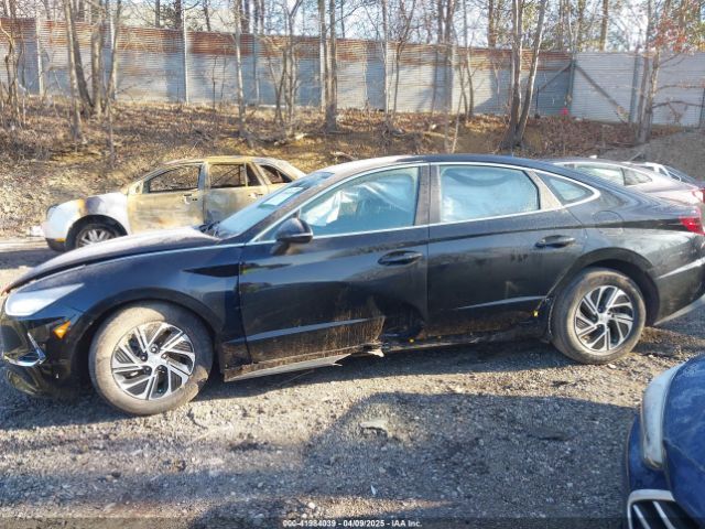 KMHL24JJ5NA041548 Hyundai Sonata Hybrid Blue