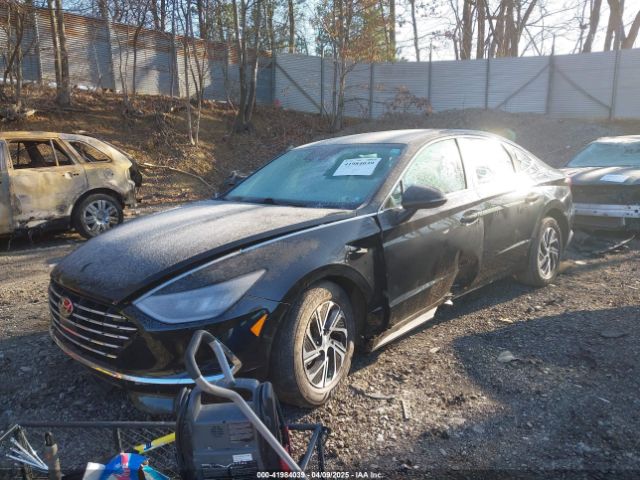 KMHL24JJ5NA041548 Hyundai Sonata Hybrid Blue