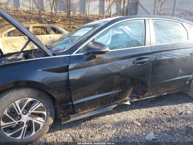 KMHL24JJ5NA041548 Hyundai Sonata Hybrid Blue