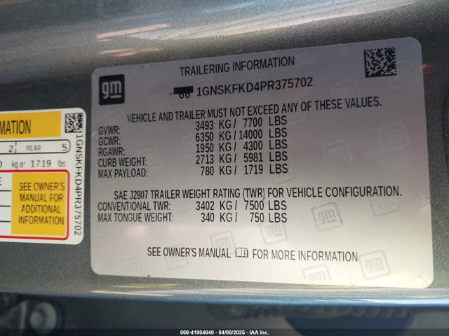 Chevrolet Suburban 4wd Premier 2023 1GNSKFKD4PR375702 Image 9