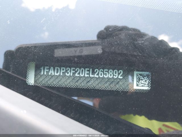 1FADP3F20EL265892 Ford FOCUS SE