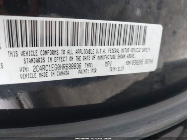 2C4RC1EG0HR688836 Chrysler Pacifica Touring-l Plus