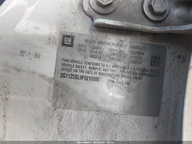 2G11Z5SL9F9216886 Chevrolet IMPALA LS