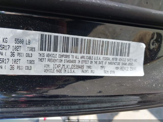 2018 JEEP CHEROKEE 1C4PJMLX1JD539409 Photo 8