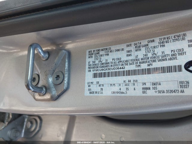 1FMCU9GX5EUD36442 Ford ESCAPE SE