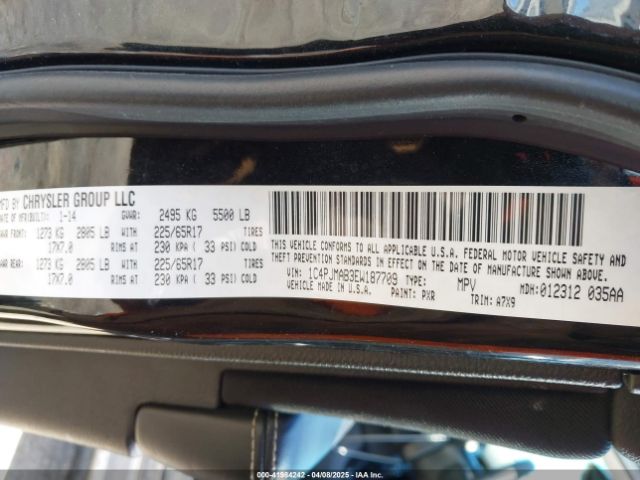 1C4PJMAB3EW187709 Jeep Cherokee Sport