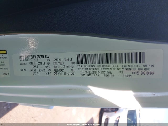 1C4BJWDG8EL144417 Jeep Wrangler Unlimited Sport