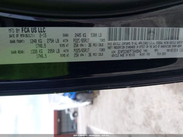 3C4PDCAB7FT649942 Dodge JOURNEY SE