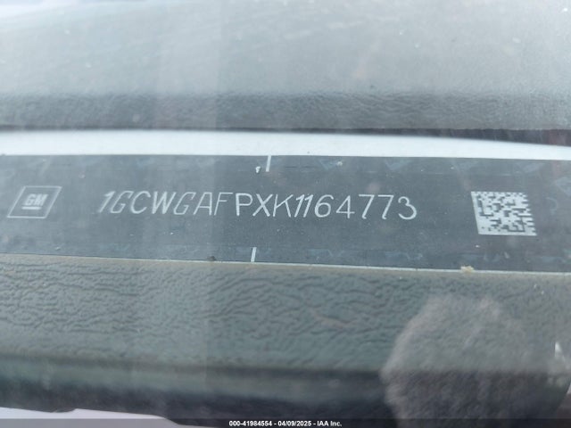 1GCWGAFPXK1164773 Chevrolet Express 2500 Work Van