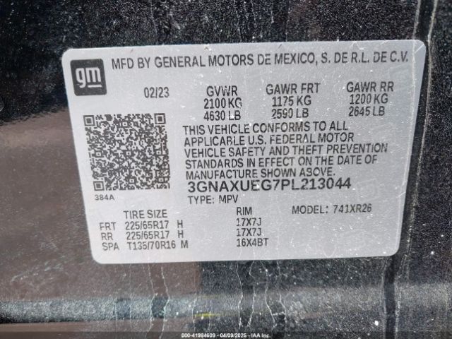 3GNAXUEG7PL213044 Chevrolet Equinox Awd Lt