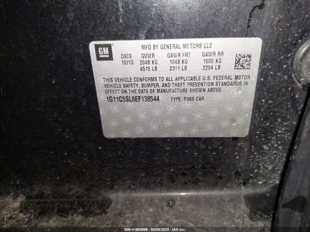 1G11C5SL8EF138544 Chevrolet MALIBU 1LT