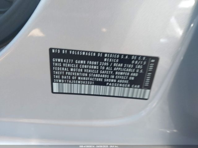 3VWD17AJ5EM363331 Volkswagen Jetta 1.8t Se