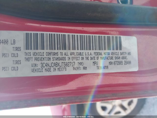 2018 JEEP COMPASS 3C4NJCABXJT502717 Photo 8