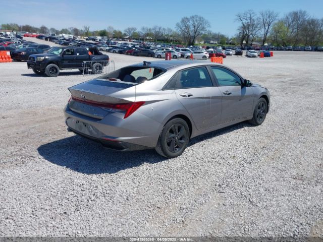 KMHLM4AJ7NU031662 Hyundai Elantra Hybrid Blue
