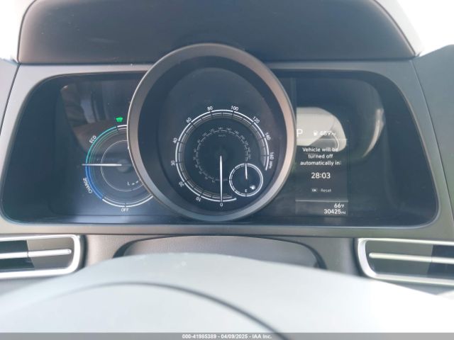 KMHLM4AJ7NU031662 Hyundai Elantra Hybrid Blue