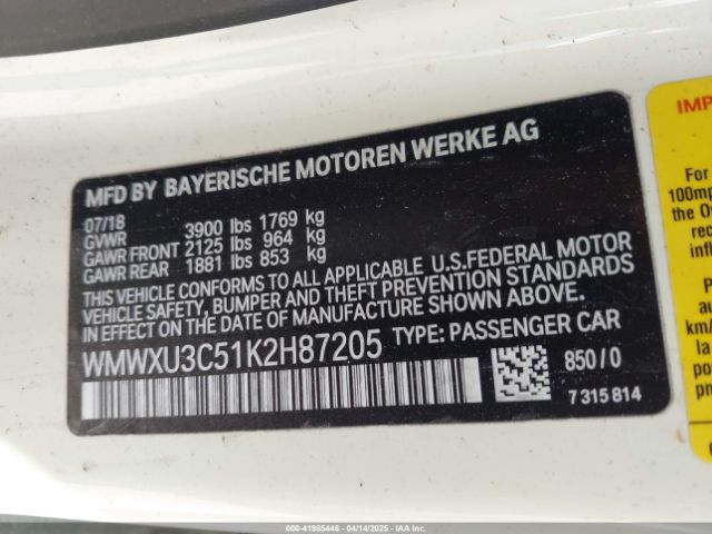 2019 MINI HARDTOP WMWXU3C51K2H87205 Photo 8