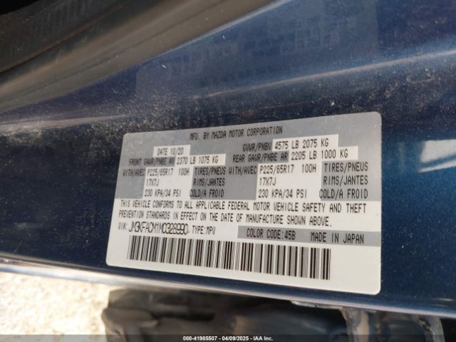 JM3KFACM1M0328990 Mazda Cx-5 Touring