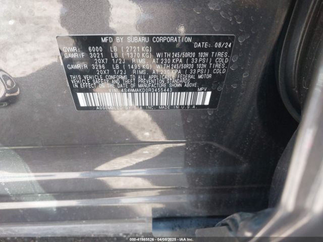 4S4WMAKD0R3455443 Subaru 2024
