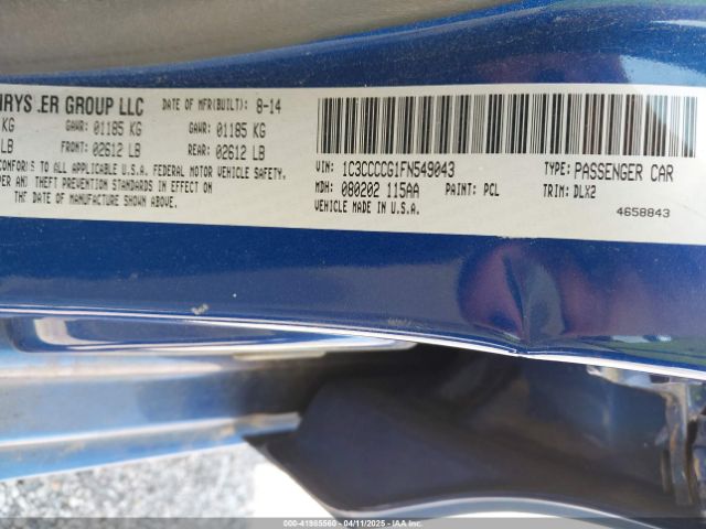 1C3CCCCG1FN549043 Chrysler 200 C
