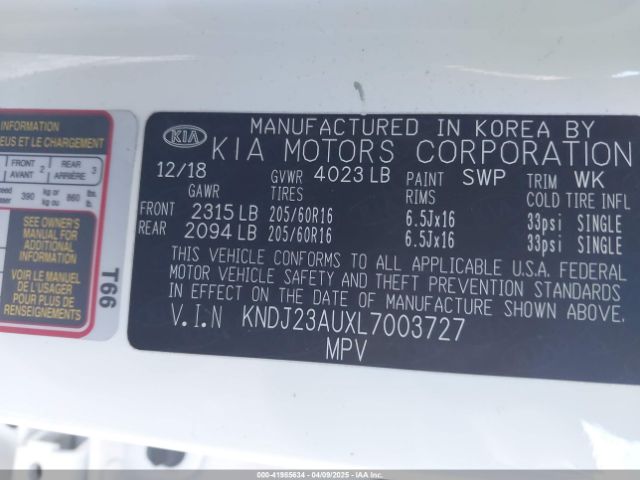 KNDJ23AUXL7003727 KIA SOUL S