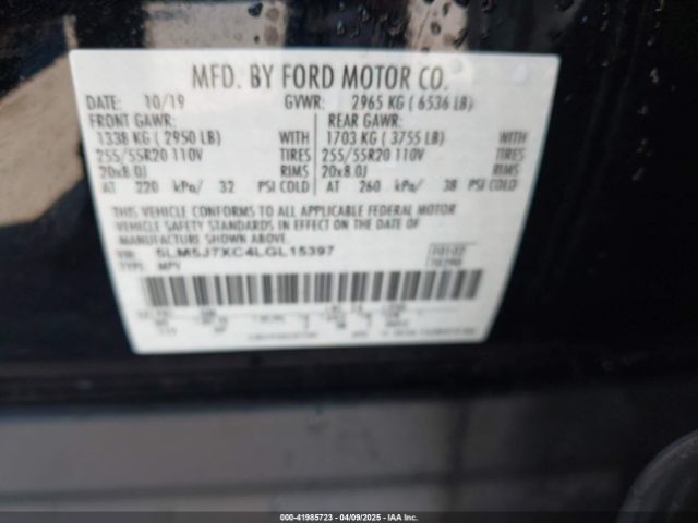 5LM5J7XC4LGL15397 Lincoln Aviator Reserve